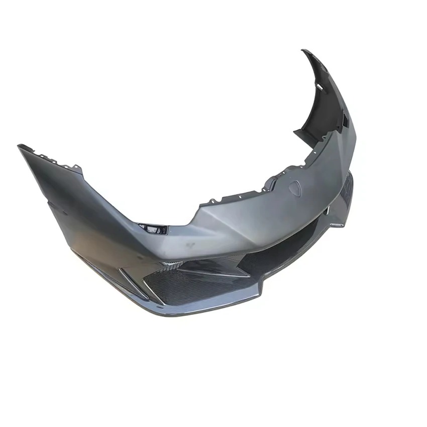 Upgrade V Style Dry Half Carbon Fiber Car Bumper Front Bumper For Lambo Huracan Lp610 Car Body Kit